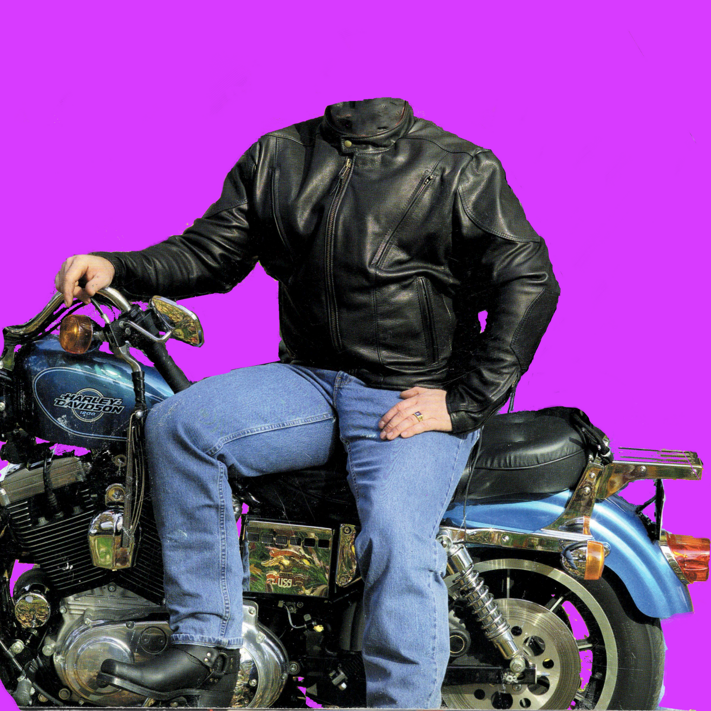 Men's •Morrison• Leather Motorcycle Jacket 507