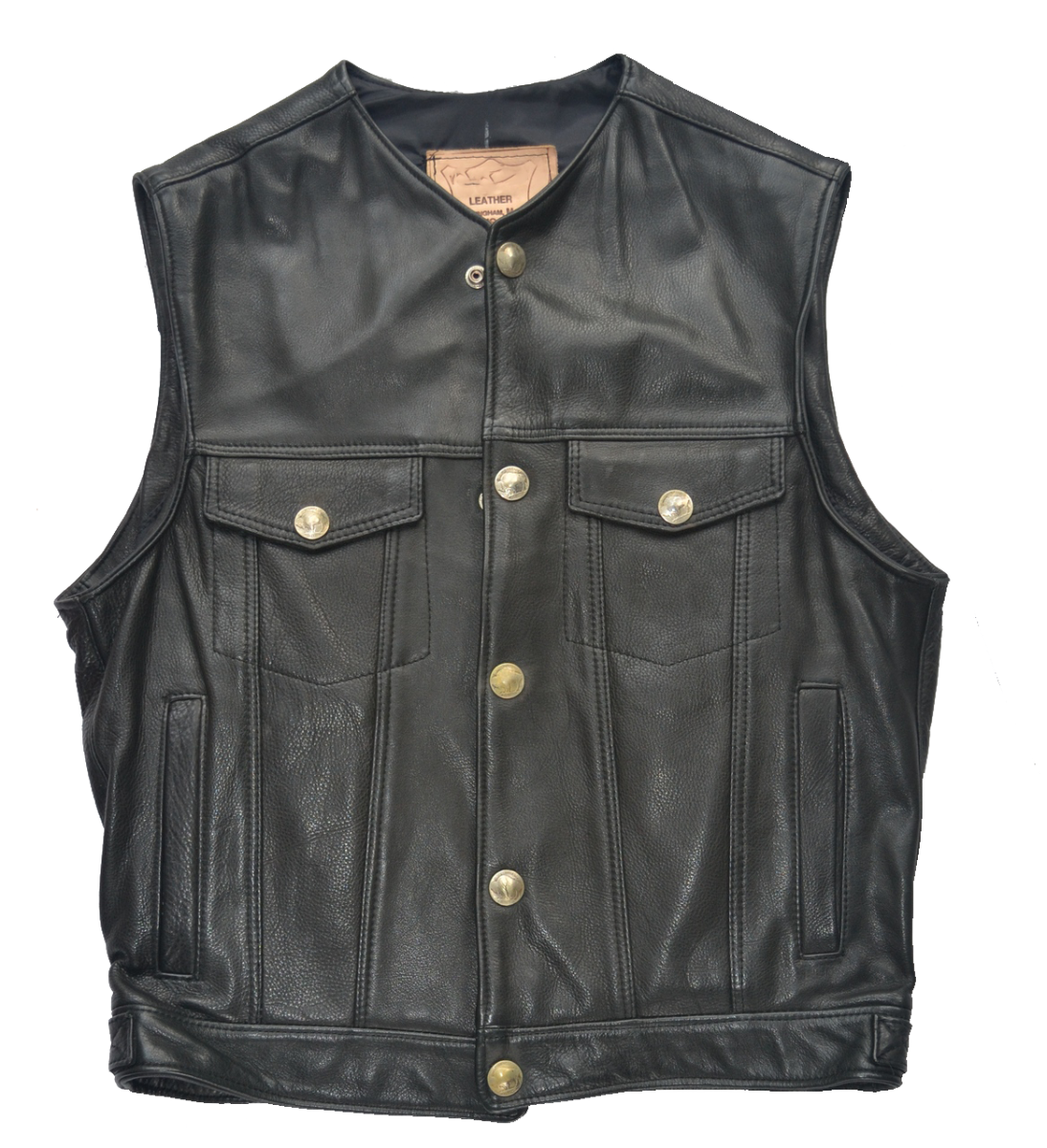 Men's •Levi• Black Leather Vest